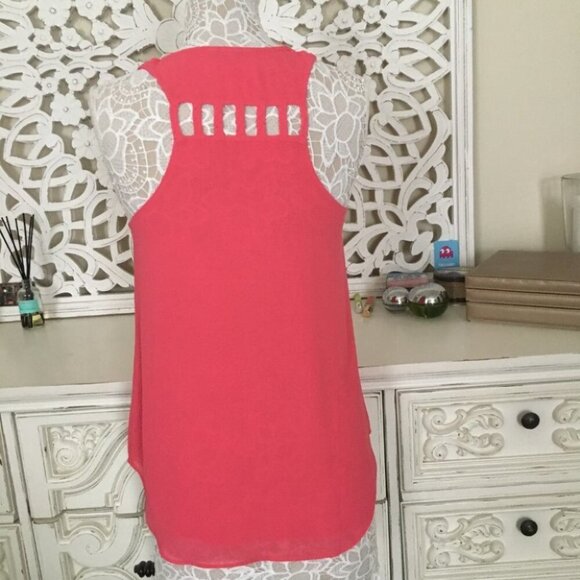 Naked Zebra Pink Sleeveless Tank Top - Picture 2 of 5